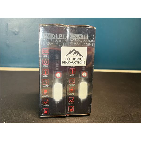 Lot of 2 Tactical Flashlights - Brand New Sealed!