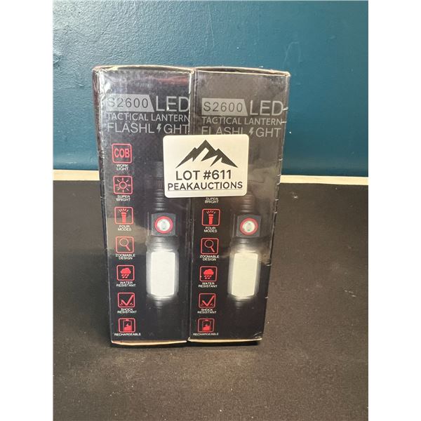 Lot of 2 Tactical Flashlights - Brand New Sealed!