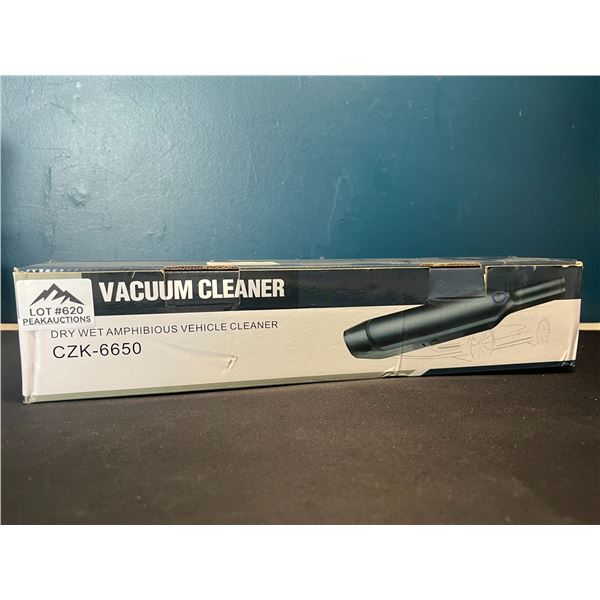 Lot of 1 Dry/Wet Rechargeable Sleek Handheld Car Vacuum Cleaner