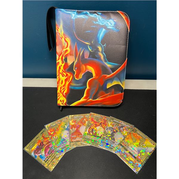 Lot of 2 Leather Pokemon Premium Card Binders