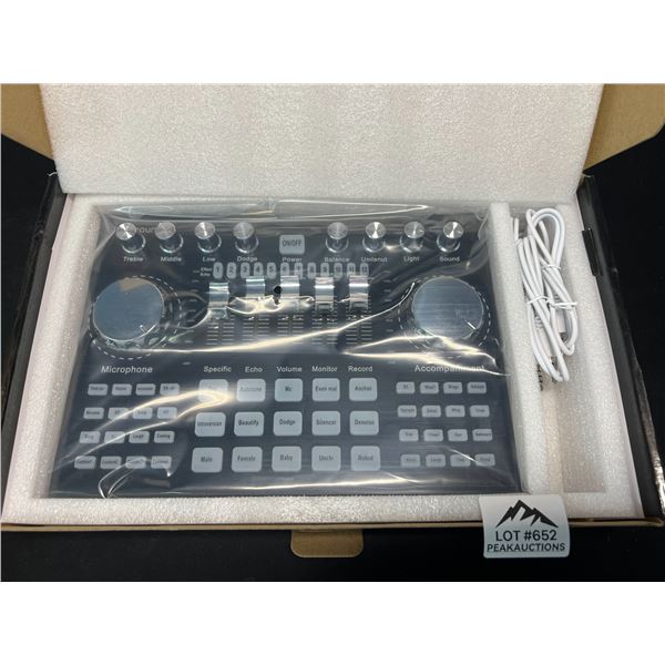 Lot of 1 Live Sound Card/Bluetooth Digital Audio Mixer