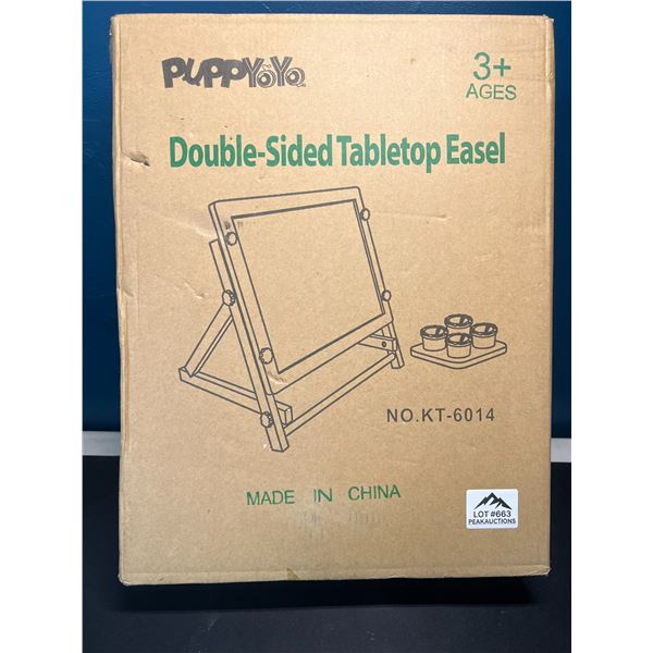 Lot of 1 Double-Sided Tabletop Art Easel