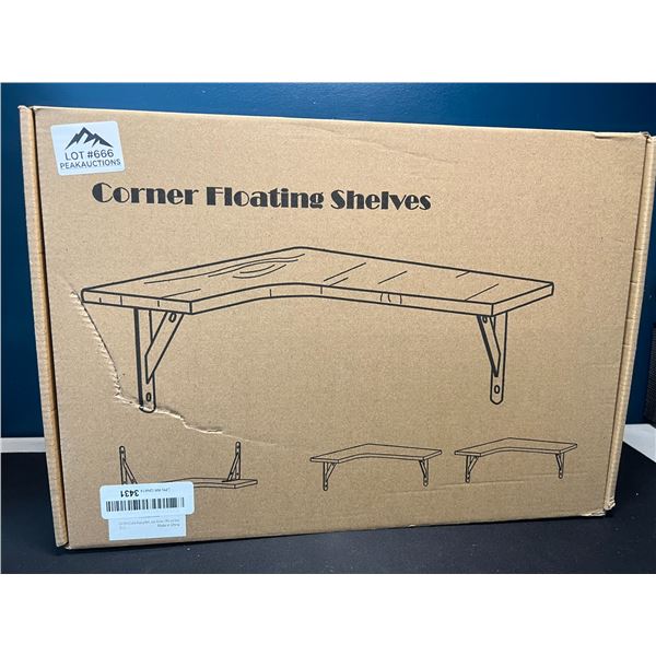 Lot of Floating Corner Shelves - 3 Shelves in Box!
