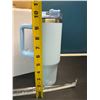Image 2 : Lot of 1 Tall 40oz Stainless Steel Insulated Tumbler Mug with Handle & Straw - Light Blue