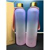 Image 2 : Lot of 2 Purple Gradient Water Bottles