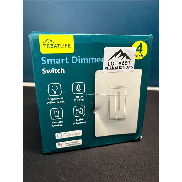 Lot of 1 box of Smart Dimmer Light Switches - 4 pack