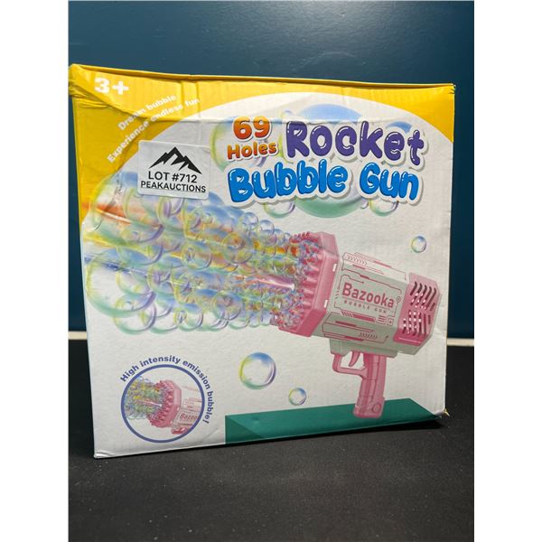 Lot of 1 Rocket Bazooka Bubble Gun - 69 Holes - Blows SO MANY BUBBLES!!