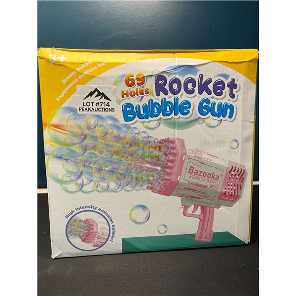 Lot of 1 Rocket Bazooka Bubble Gun - 69 Holes - Blows SO MANY BUBBLES!!