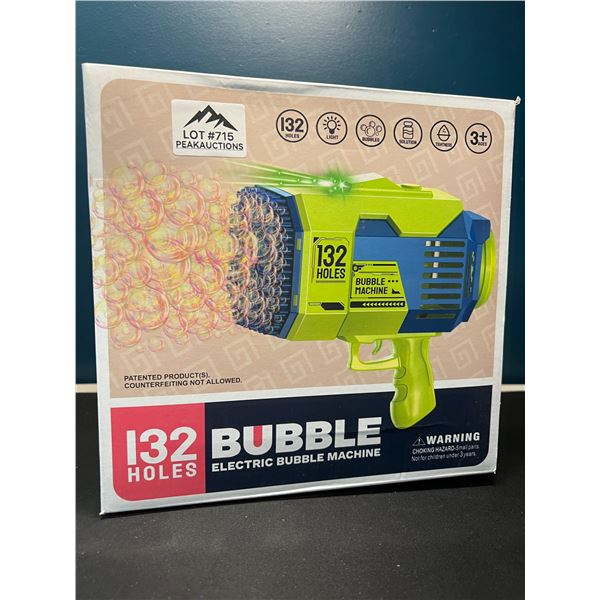 Lot of 1 Electric Bazooka Bubble Gun - 132 Holes - Blows SO MANY BUBBLES!!