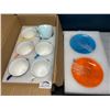 Image 2 : Lot of 1 Box of Porcelain Colorful Tea Cups - 6PCS/Colours