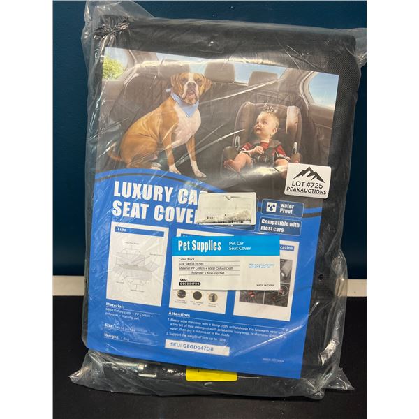 Lot of 1 Waterproof Dog Seat Cover for Cars - 54 x 58 inches - Protects Back Seats!