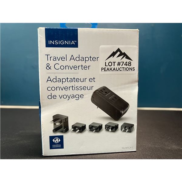 Lot of 1 Insignia Travel Adapter & Converter