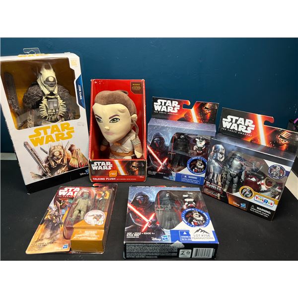 Lot of 6 Assorted Star Wars Toys/Collectibles