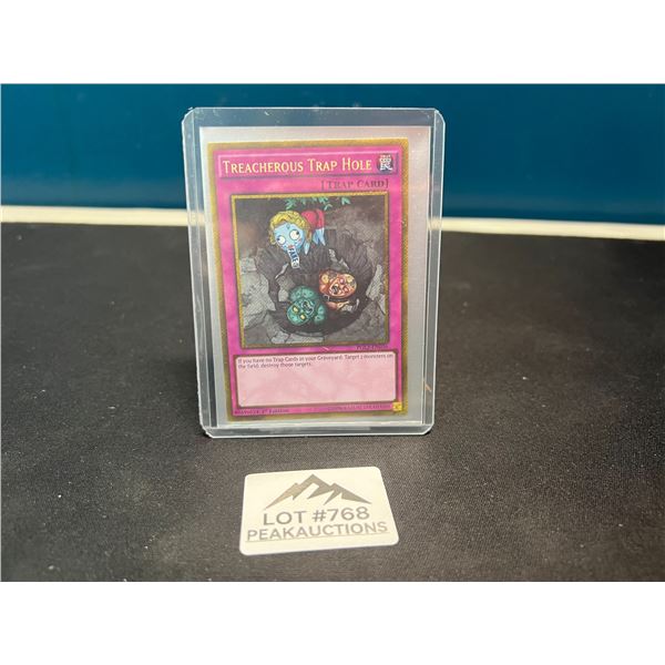 Lot of 1 Yu-Gi-Oh Treacherous Trap Hole Trading Card