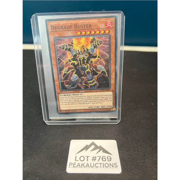Lot of 1 Yu-Gi-Oh Degrade Buster Trading Card