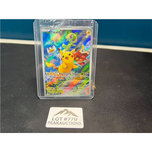 Lot of 1 Pikachu - SVP027 - Pokemon SEALED Promo Scarlet & Violet Illustration Rare Trading Card