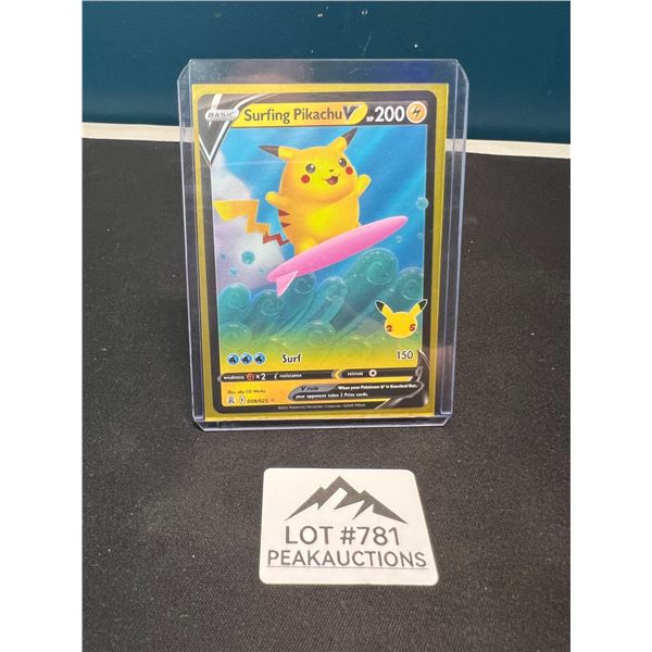 Lot of 1 Surfing Pikachu V Pokemon Trading Card
