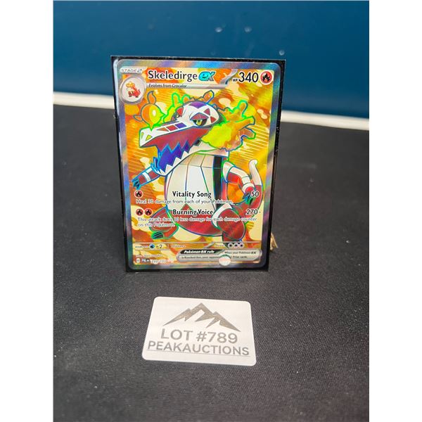 Lot of 1 Skeledirge EX Full Art Secret Rare Pokemon Card