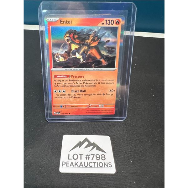 Lot of 1 Entei 030/197 Holo Pokemon Trading Card