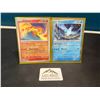 Image 1 : Lot of 2 Pokemon Holo Trading Cards - Moltres & Articuno