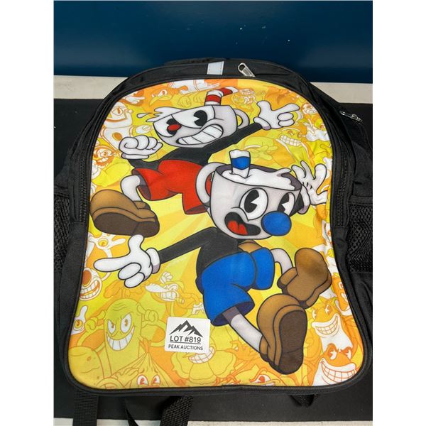 Lot of 1 CupHead Video Game Kids Backpack