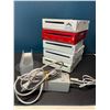 Image 1 : Lot of 5 Nintendo Wii Consoles w/ Cords & Stand - Used
