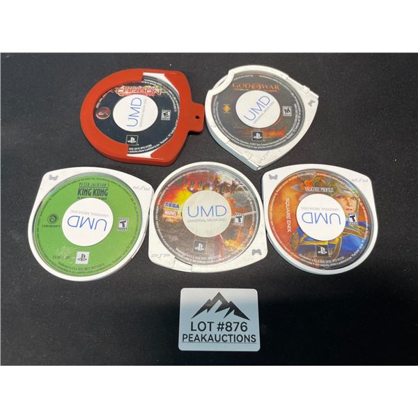 Lot of 5 Assorted PSP Games - Used
