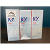 Image 1 : Lot of 3 K-Y Jelly Glide Water-Based Personal Lubricants