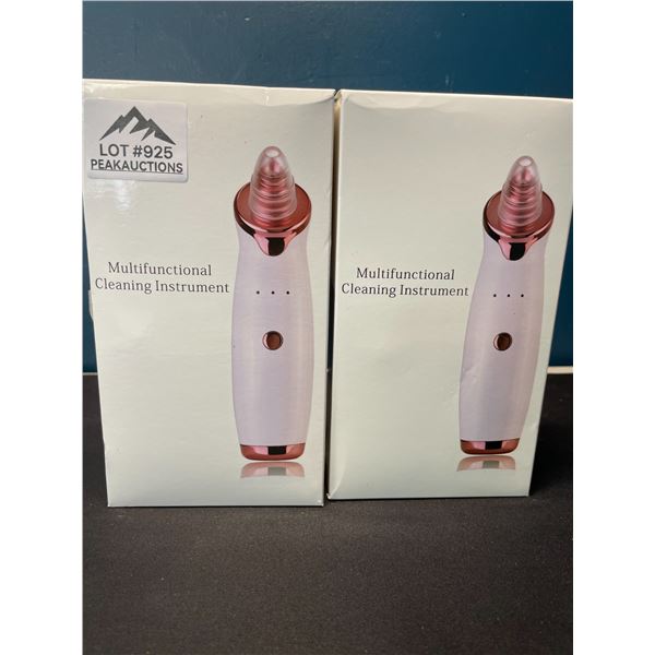 Lot of 2 Electric Skin Clearing/Blackhead Suction Devices - Rechargeable