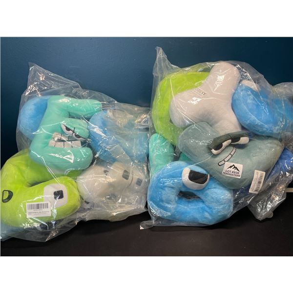 Lot of 2 Packs of Monster Toy Plushies