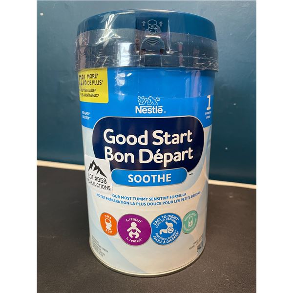 Lot of 1 Tub of Nestle GoodStart Soothe Baby Formula - 942G (Stage 1; 0Months )