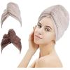 Image 1 : Lot of 2 Packs of Hair Drying Towels - 2PCS Each