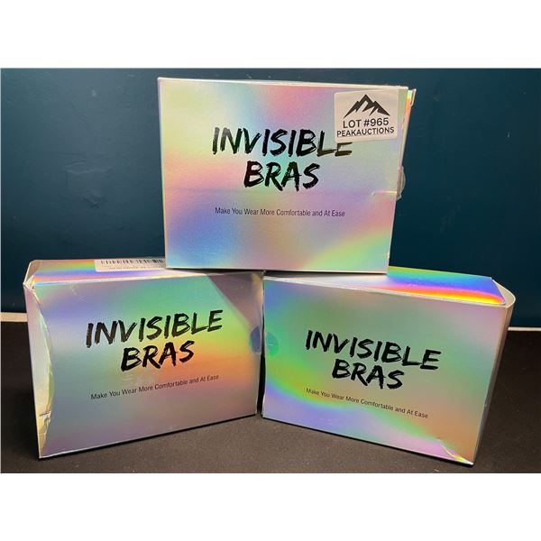 Lot of 3 Boxes of Invisible Bras
