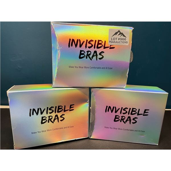 Lot of 3 Boxes of Invisible Bras