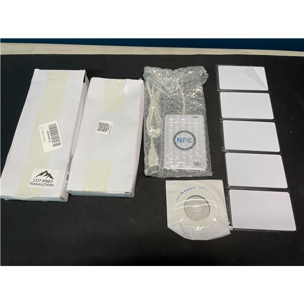 Lot of 2 NFC Read/Writers with Cards