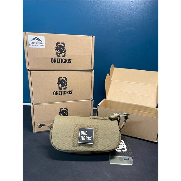 Lot of 3 OneTigris Tactical Style Sunglass Cases