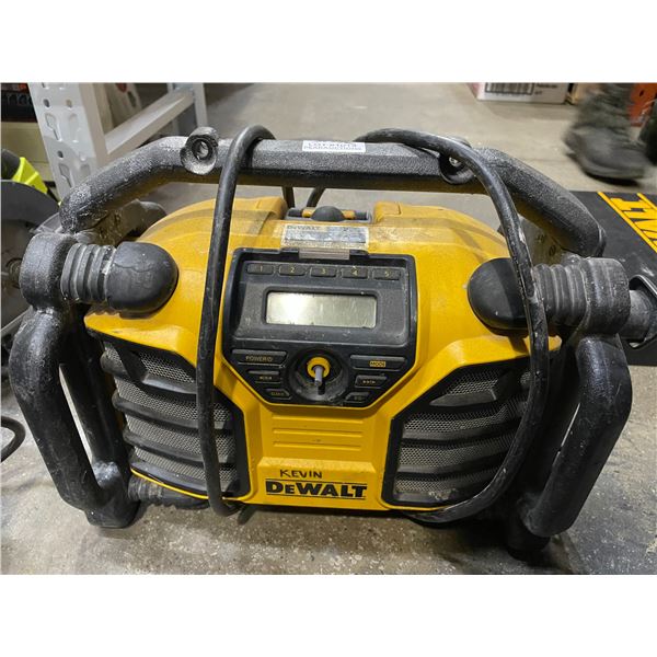 Lot of 1 Dewalt Job Site Radio - Used - Powers on