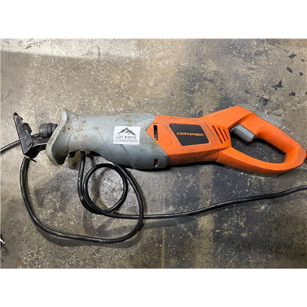 Lot of 1 Certified Reciprocator Saw - Used - Powers on