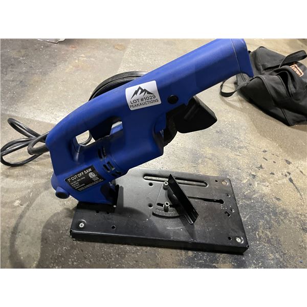 Lot of 1 7inch Cut-Off Saw - Used - Powers on