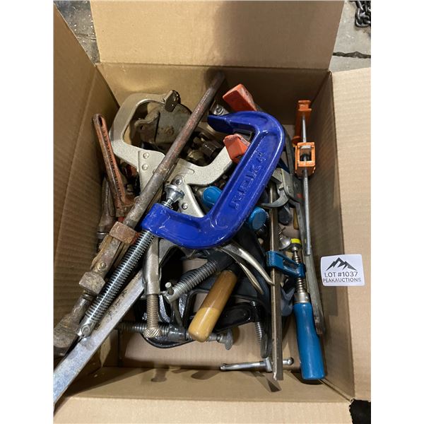 Lot of 1 Box of Assorted Hand Tools - Used