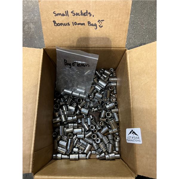 Lot of 1 Box of Assroted Small Sockets - Used