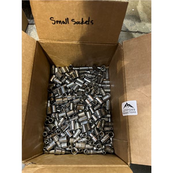 Lot of 1 Box of Assorted Small Sockets - Used