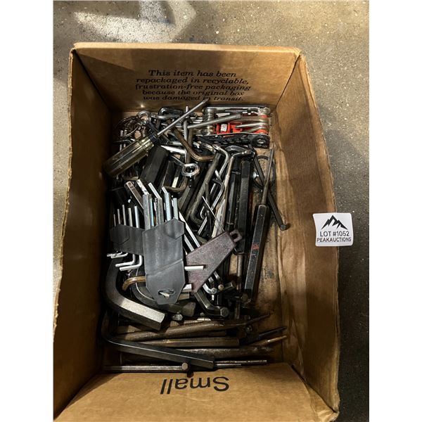 Lot of 1 Box of Assorted Allen Keys - Used