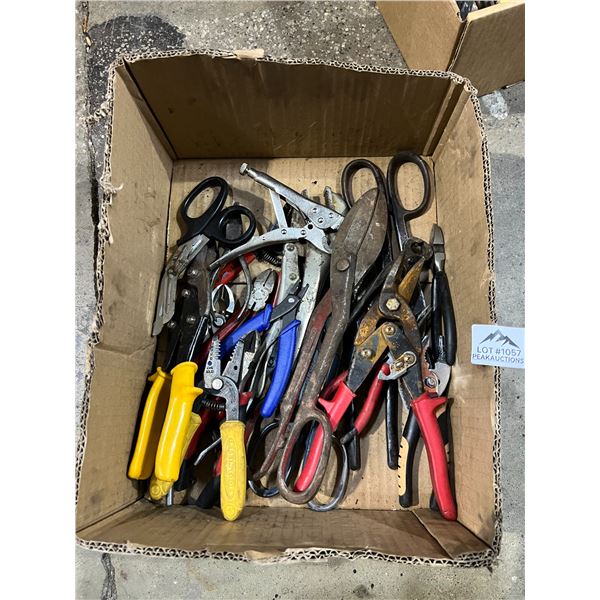 Lot of 1 Box of Assorted Hand Tools - Used