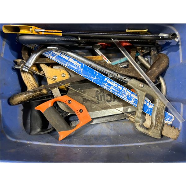 Lot of 1 Box of Assorted Saws - Used