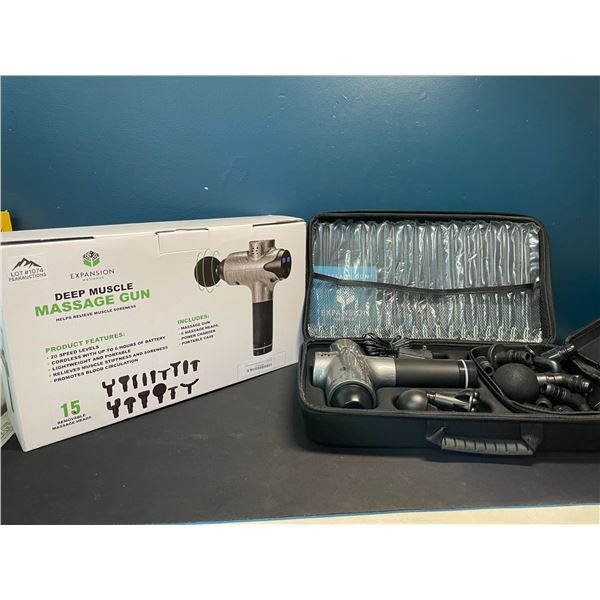 Lot of 1 Handheld Deep Tissue Massage Gun - Brand New!