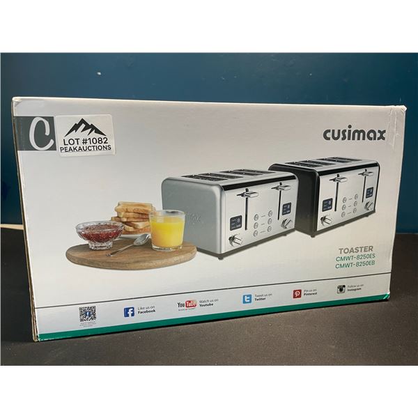 Lot of 1 Cusimax 4-Slice Toaster - Brand New!