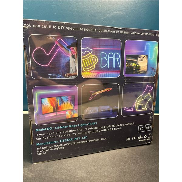 Lot of 1 LED Neon Rope Flex Light Kit -16.4ft - Create Custom Shapes/Signs!