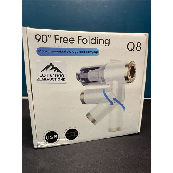 Lot of 1 Rechargeable High Power Mini Folding Vacuum