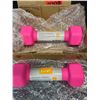 Image 2 : Lot of 1 Set of Neoprene Dumbells - 3lb each - Pink